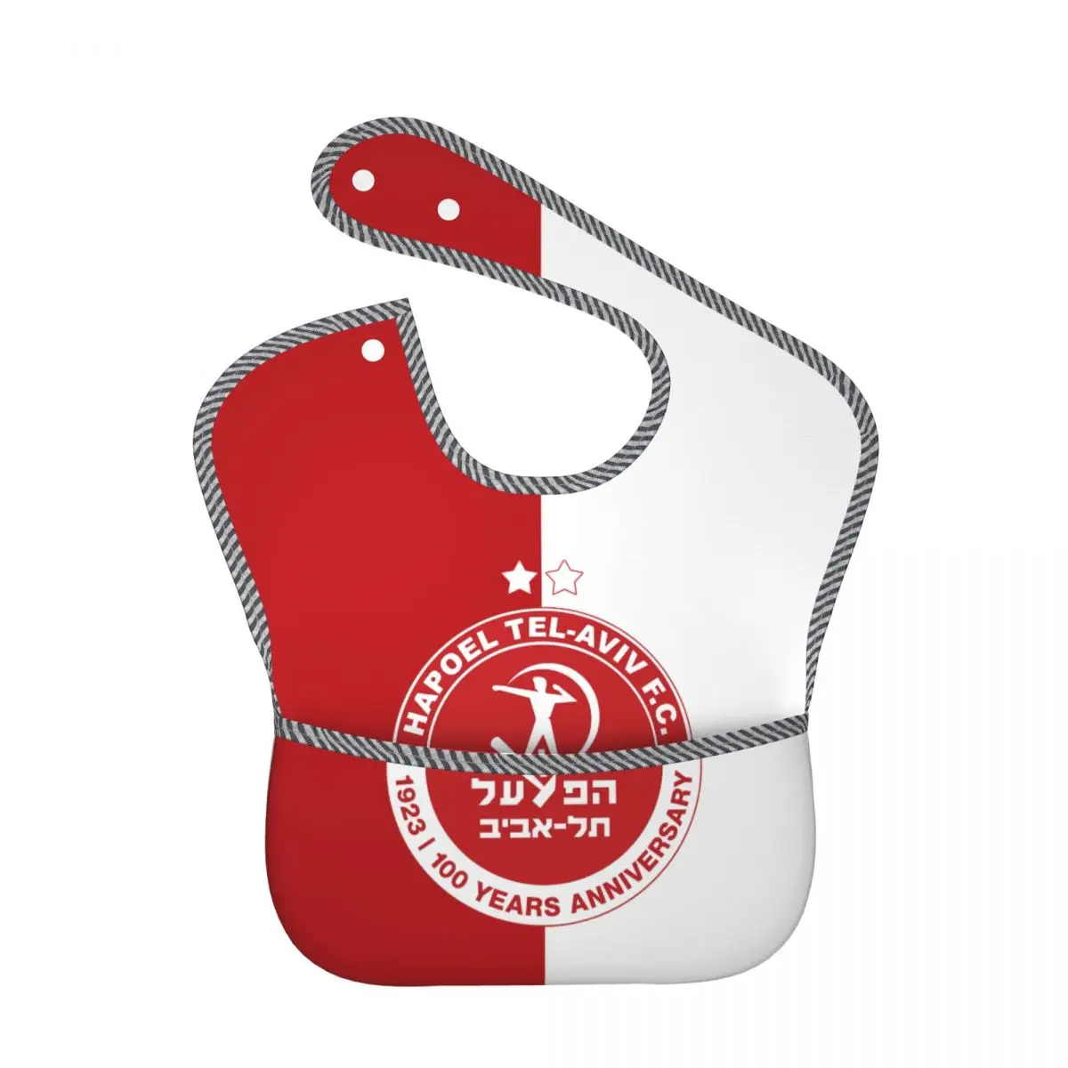 

Hapoel Tel Aviv Baby Bibs for Baby Boy or Girl, Adjustable Bib Baby and Toddler Bib for Eating, Waterproof Fabric