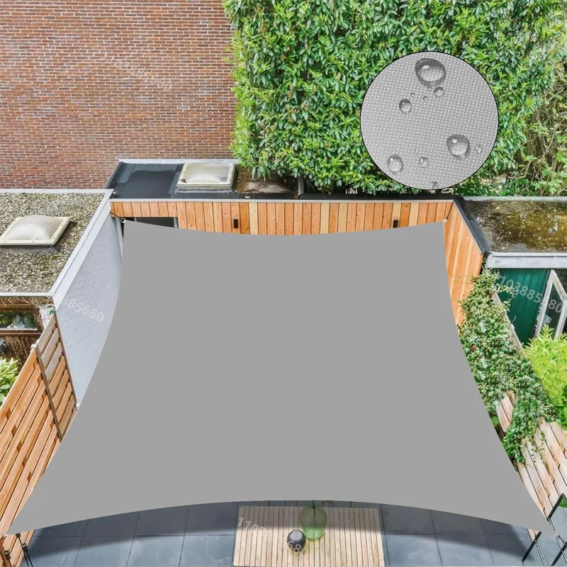 Voiles d'ombrage imperméables pour extérieur, auvent de jardin, auvent de terrasse, auvent de voiture, auvent rectangulaire pour piscine, abri solaire, voile pare-soleil