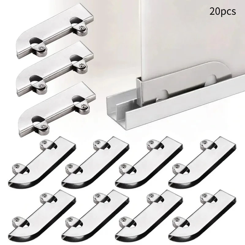 20pcs Small Pulleys, Glass Sliding Door Pulleys, Mobile Rollers, Clamp Wheels, Suitable for Glass Installation