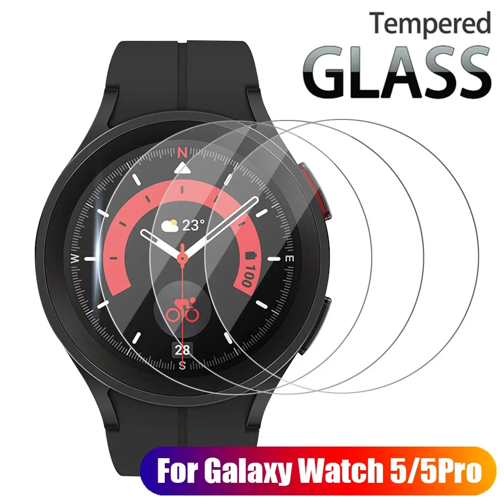 3-12 قطعة الزجاج المقسى فيلم واقية لسامسونج غالاكسي ساعة 5 44 مللي متر 40 مللي متر واضح حامي فيلم ل غالاكسي ساعة 5 برو 45 مللي متر