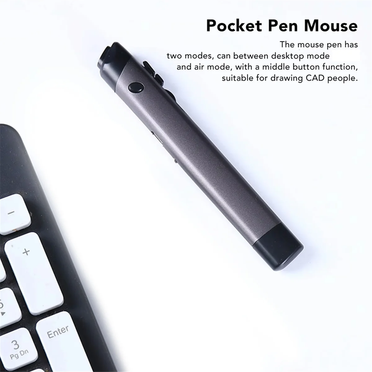 AM38M Wireless Mouse Pen 2.4G Optical Pocket Pen Mouse with Function for Laptop Tablet Smartphone Wireless Mouse Pen