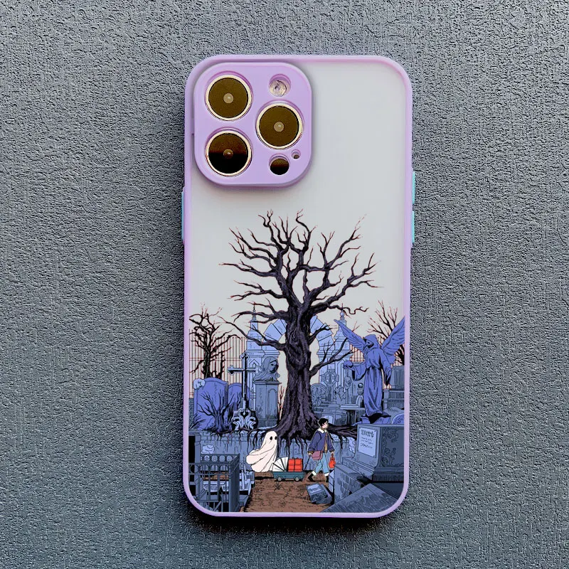 

Hot Carnival Halloween Little Ghost Phone Case for iPhone 17 Pro Max 12 13 Mini Pro Max 14 15 16 Pro Max Plus Shockproof Covers