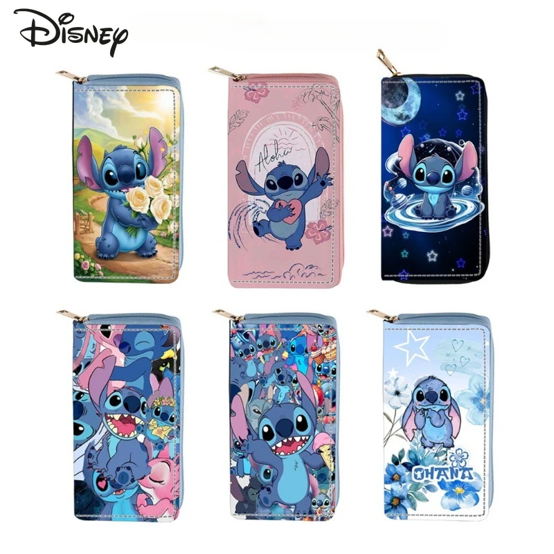 

Stitch 2025 New Women's Long Wallet Fashionable and High-quality Women's Multi Card Bag Storage Cartoon Versatile Zero Wallet