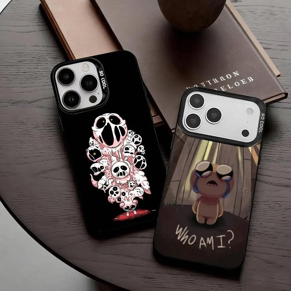 

T-The B-Binding Of I-Isaac-C Phone Case For iPhone17,16,15,14,13,12,11 Plus,Pro Max Black Candy silver phone case