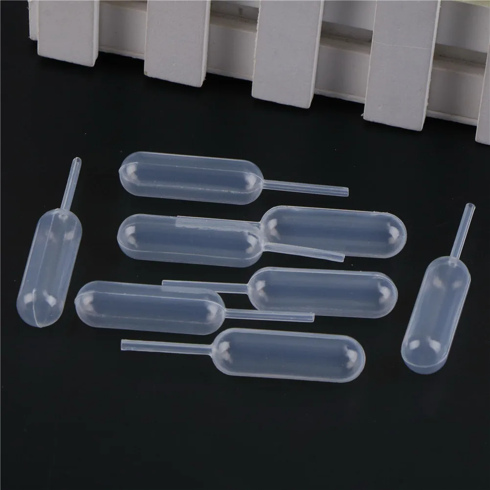 100pcs 4ml Disposable Pipettes Plastic Squeeze Transfer Pipettes Dropper For Strawberry Cupcake Ice Cream Chocolate