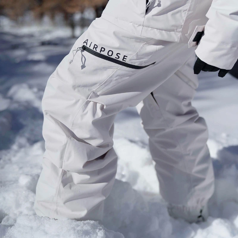 

Winter 2024 Women Snowboard Ski Pants Outdoor Sport Warm Overalls Men Adult Upscale Jumpsuit Alpine Windproof Cotton Snow Pants