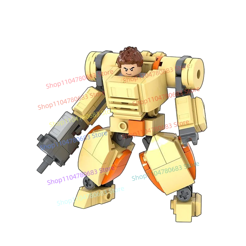 MOC nuevos bloques de construcción militares, Mini muñecas, juguetes Mecha de potencia ósea de ciencia ficción, regalos y adornos coleccionables