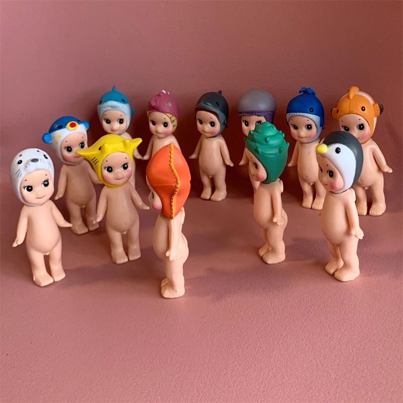 Niedliche Engel-Hippers Blindbox Meerestiere Stehende Serie Anime-Figur Raumdekoration Sammlerstück Weihnachtsgeschenk für Kinder – Detail 4