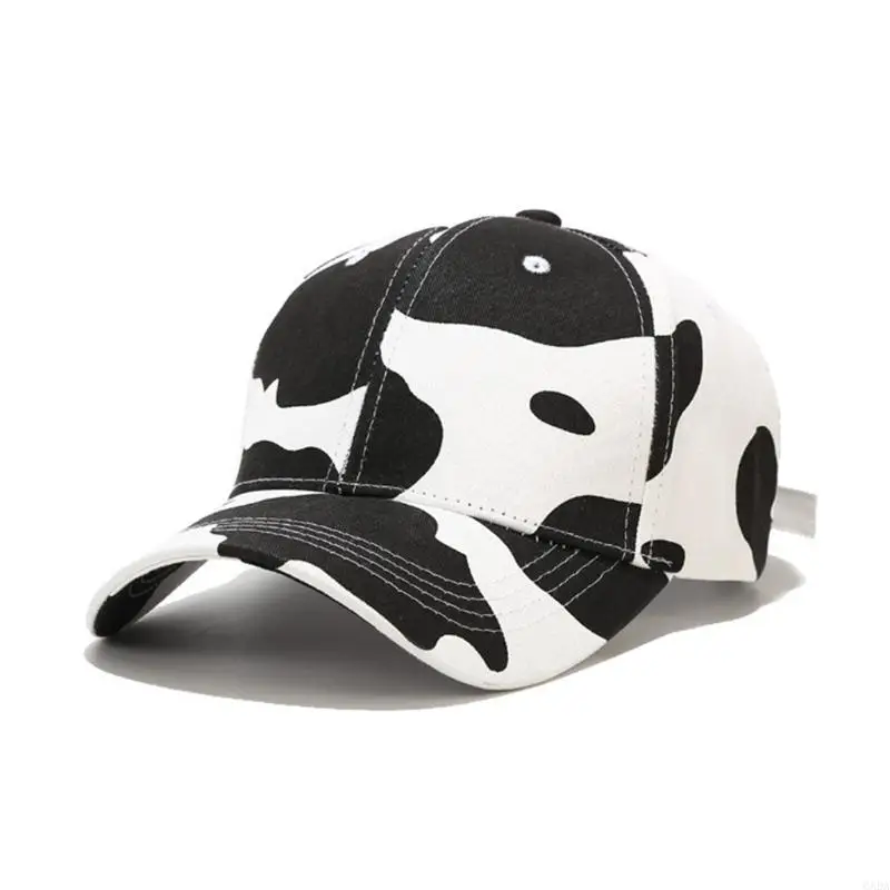Baseball Cap Unisex Athletic Low Profile Cow Animal Pattern for Snapback H 6XDA