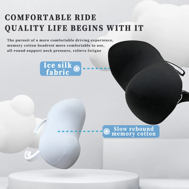 For Tesla Model 3 2024 Car Seat Headrest Neck Pillow Model Y Soft Comfort Memory Cushion Neck Protect 2023 Interior Accessories