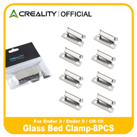 Creality 3D Ender 3 Glass Bed Clips 8 Pcs, 3D Printer 7mm Stainless Steel Silver Bed Clips for Ender 3/Ender 5 /CR-10 Series