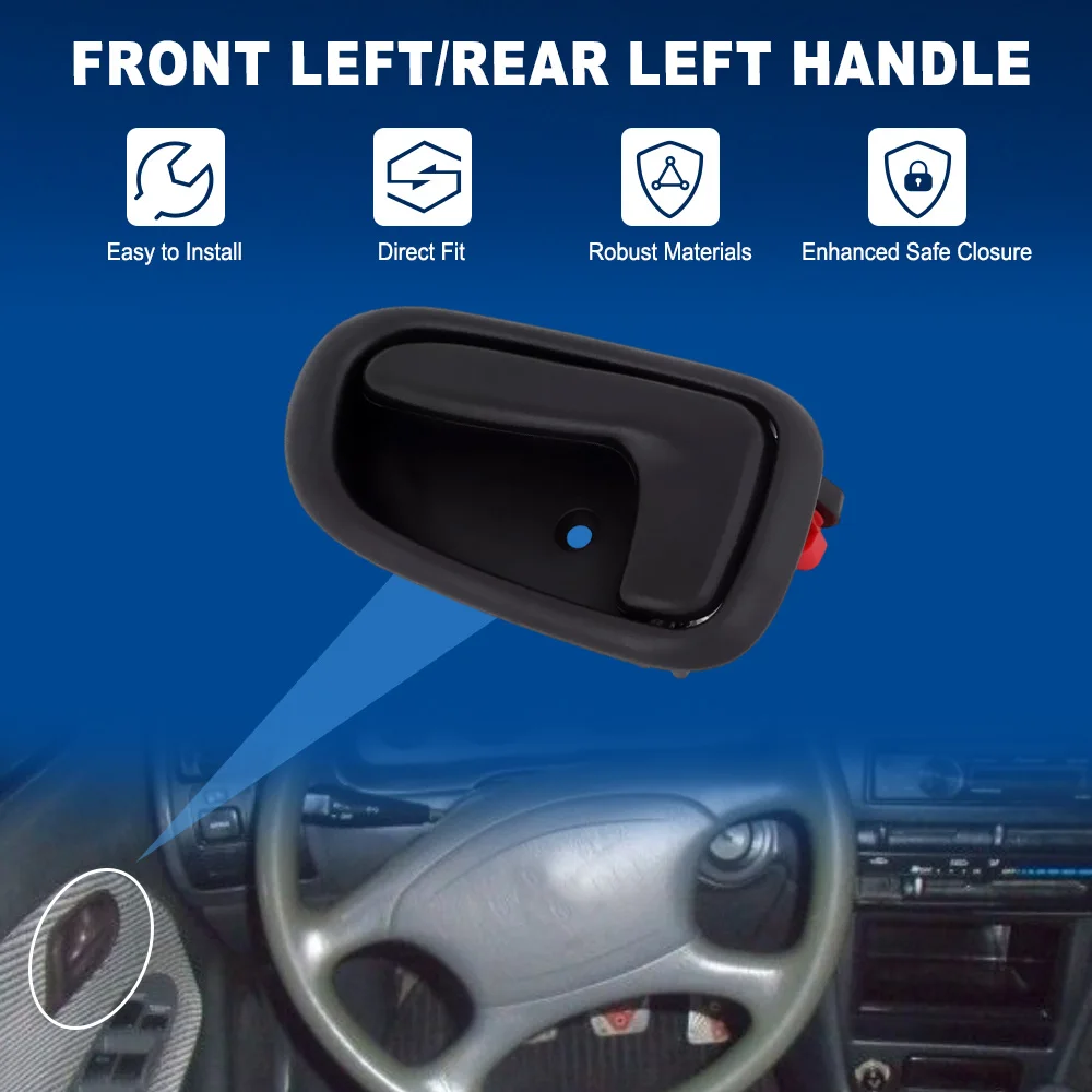 

69205-12130-02 Interior Door Handle 79504 Black For Toyota Corolla 1993-1997 6920512130 69206-12130 69205-12130