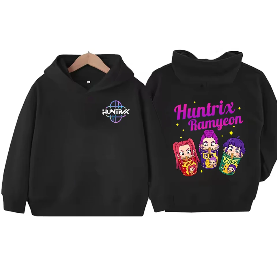 

Children's long-sleeved sweatshirt KPop fashion Demon Hunter cartoon print asual streethoodie for boysand girls autumn andwinter