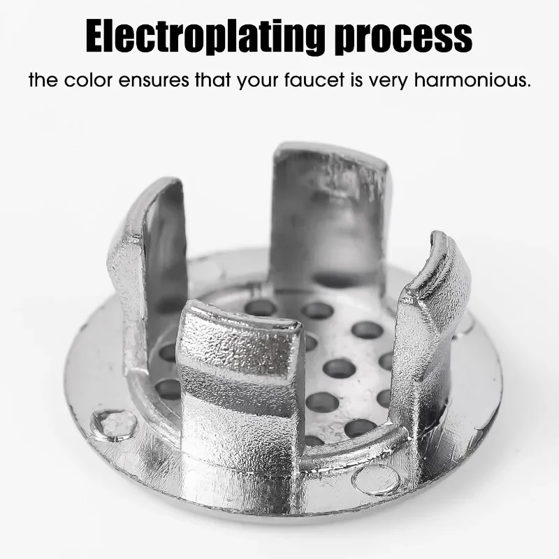 4/1 Stuks Gootsteen Gat Ronde Overloop Deksel Keukenbak Trim Holle Overloop Ring Plug Badkamer Wastafel Overloop Ring Accessoires