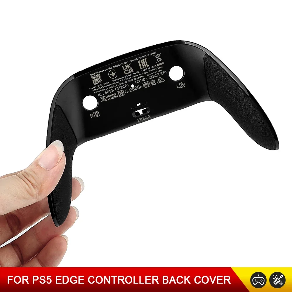 Black White For PS5 Edge Gamepad Back Cover Replacement Anti