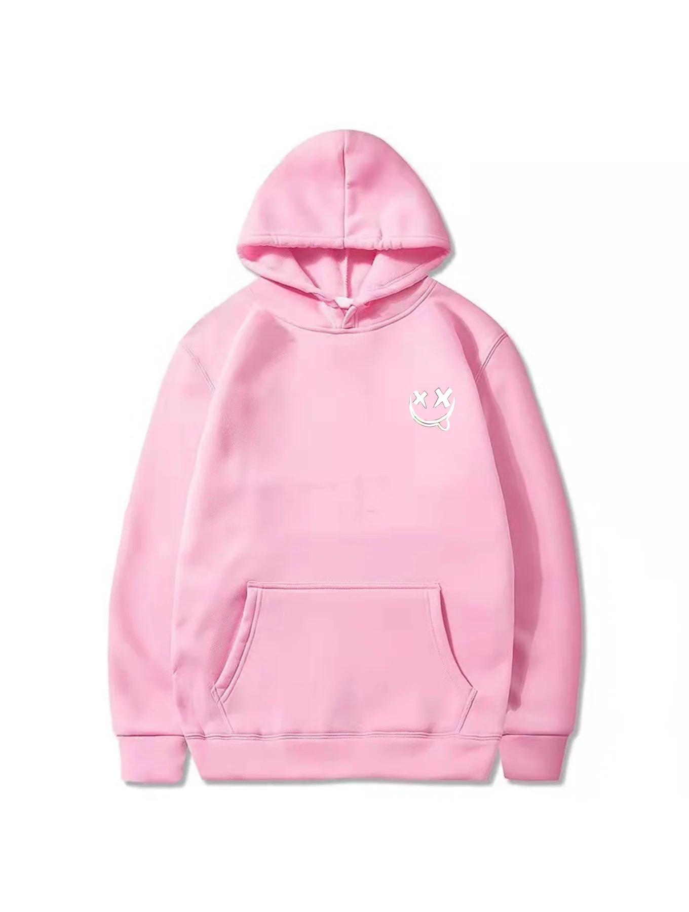 Sudaderas con capucha para hombre y mujer, sudadera con patrón de expresión a la moda, Jersey holgado informal Harajuku con capucha, ropa deportiva