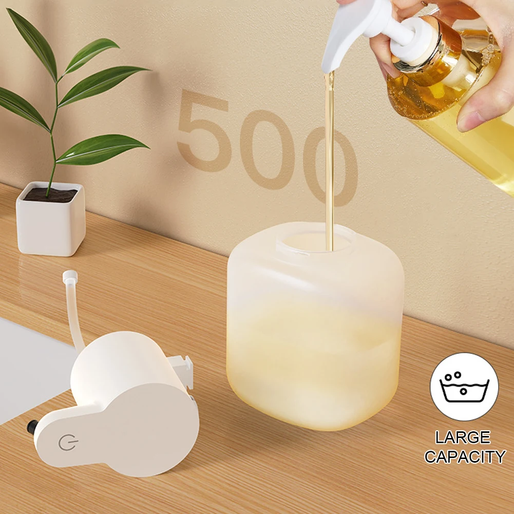 

550ml Automatic Soap Dispenser IPX5 Waterproof Touchless Liquid Soap Dispenser 4 Gears Dish Soap Dispenser for Kitchen Bathroom