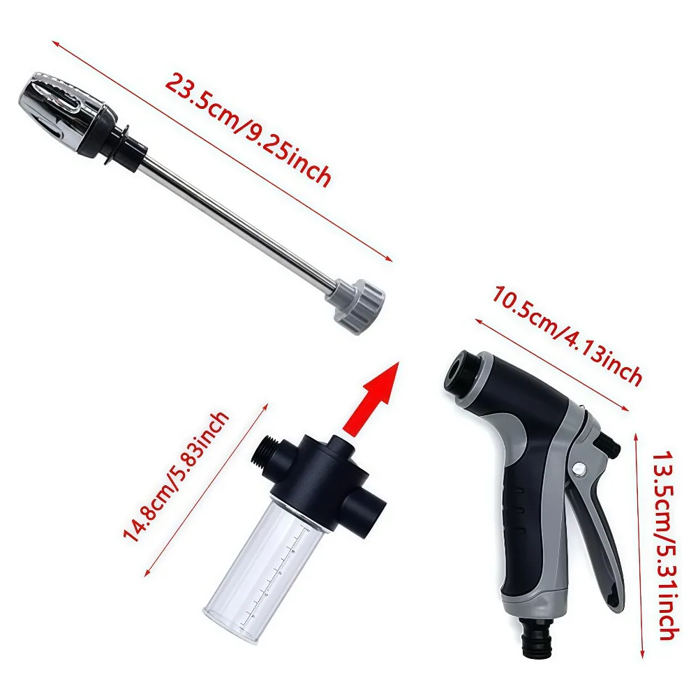 High-Pressure Car Washing Water Gun, External Cleaning Of RV, Foam Kettle Cleaning, Garden Water Hose Nozzle, Garden Shower, gallery 2