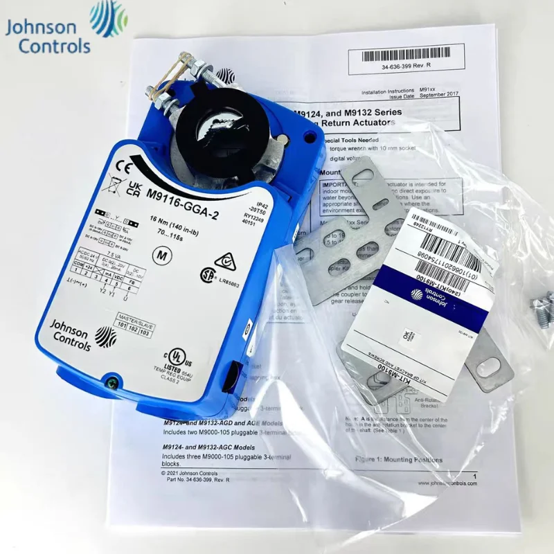 

Johnson Actuator M9106/M9109/M9116/M9108/M9124-GGA-2 -AGA-4 Air Valve 9132