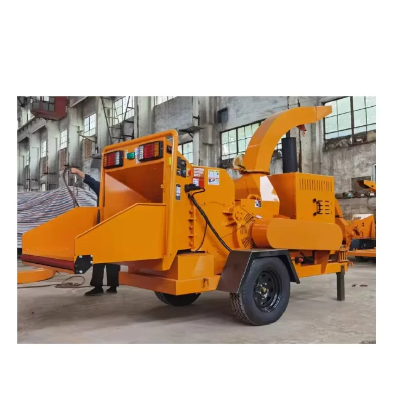 Wood Chipper Branch Grinding Diesel Engine or Electric Drive Used for Farm Forest