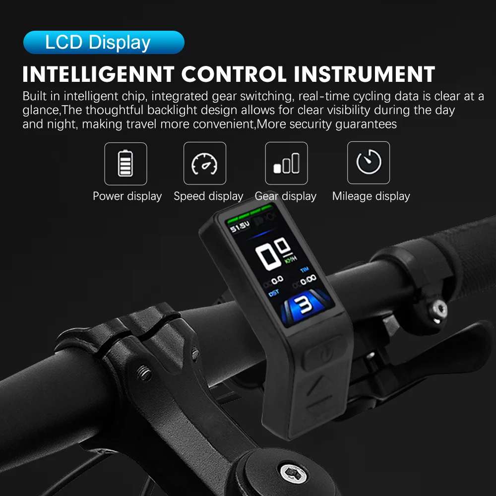 Ebike KT تحكم 36 فولت/48 فولت 15A-50A 500 واط 1000 واط 1500 واط 2000 واط مع TF04 LCD3 عرض دراجة كهربائية Sinewave تحويل المراقب المالي #5