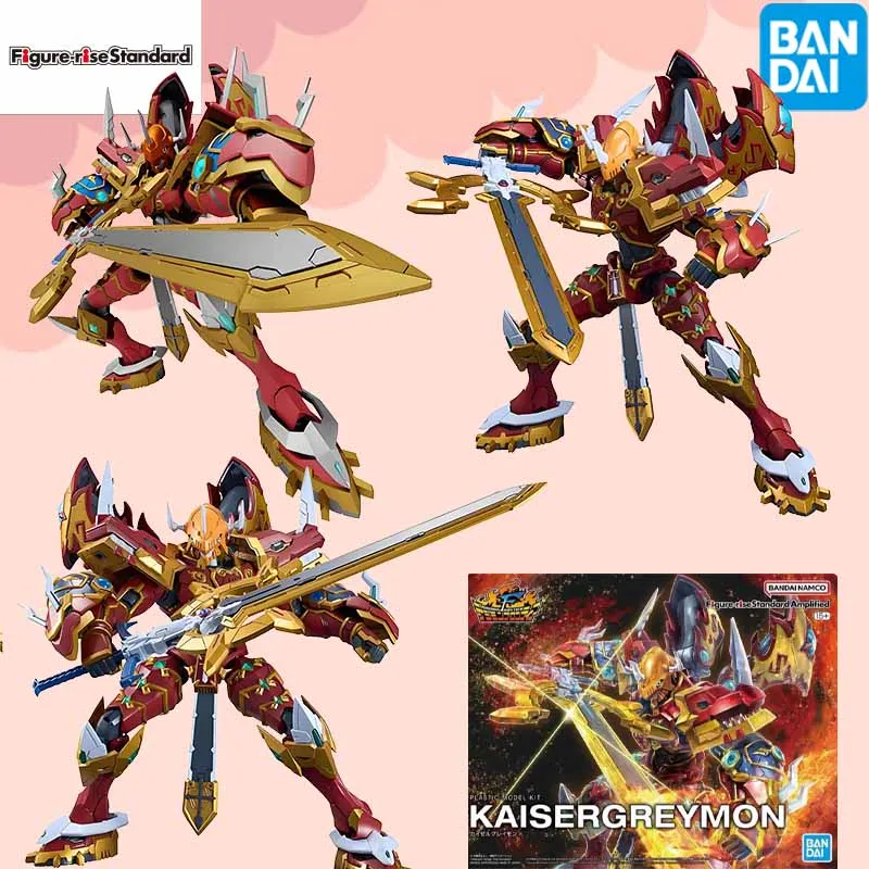 

BANDAI Original GUNDAM Figure-rise Standard Digimon KAISERGREYMON Anime Action Figure Assembly Model Toys