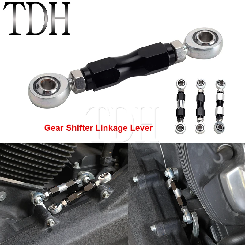 

Adjustable Shift Rod Linkage Mid-Control Lever For Harley Softail M8 Dyna Low Rider S Slim Fat Street Bob Super Wide Glide FXDB