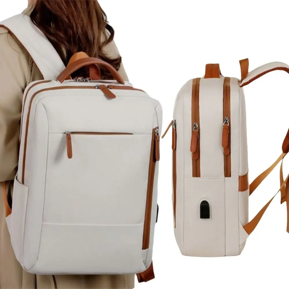 

Fashion 15.6inch Laptop Backpack 35L Large Capacity Waterproof Travel Laptop Bag with USB Charging Port Oxford Daypack Business