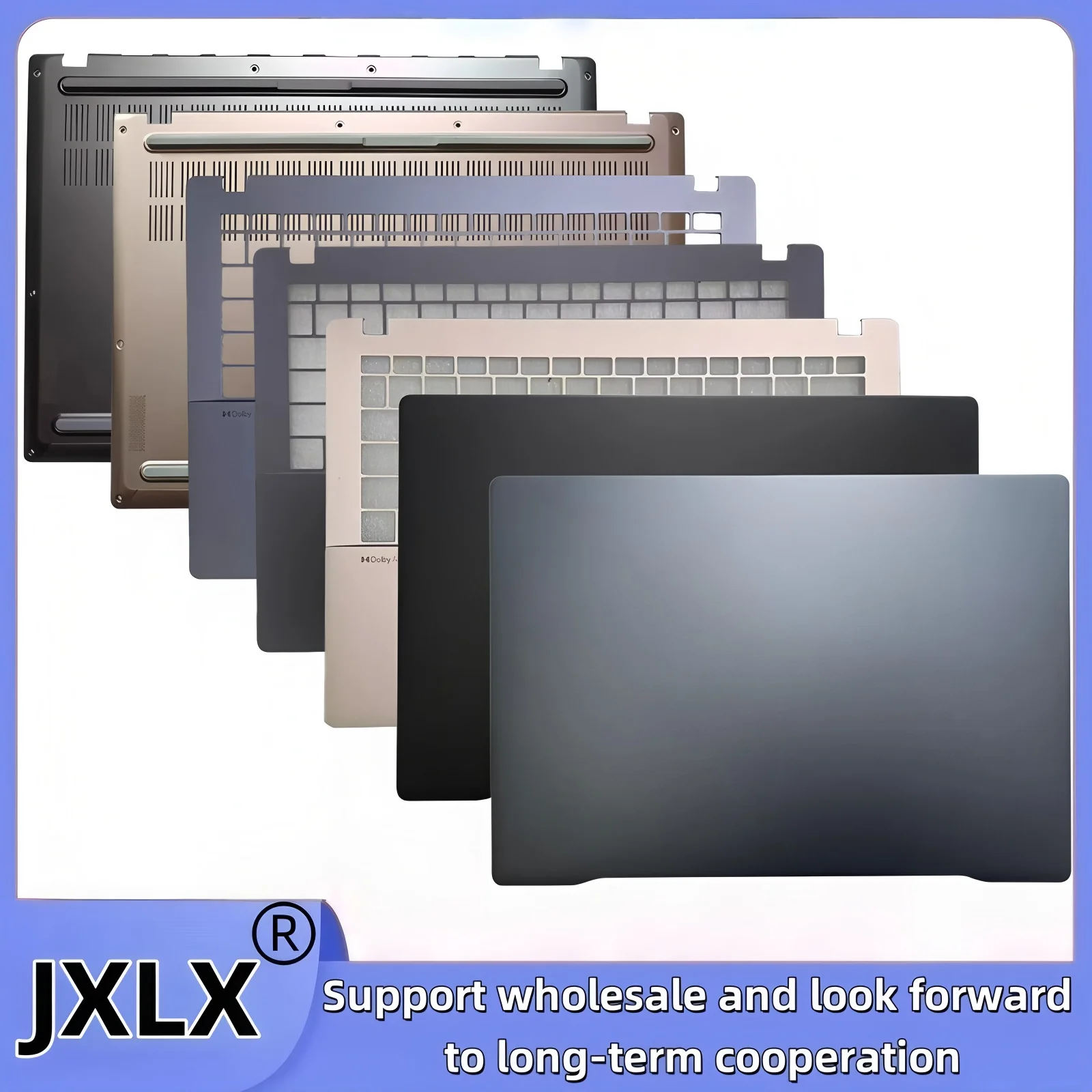 JXLX ® جديد لأجهزة الكمبيوتر المحمول ASUS Vivobook S14 OLED M5406 S5406 LCD الغطاء الخلفي الغطاء العلوي/غطاء Palmrest/غطاء القاعدة السفلية #1