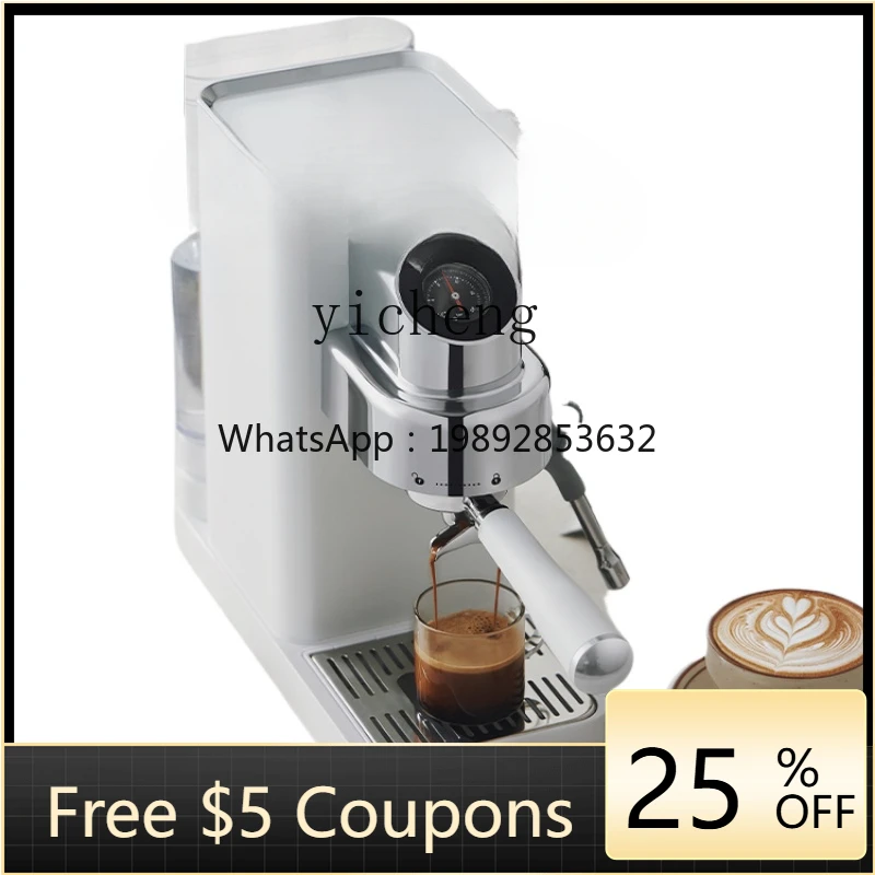 

Coffee Machine Small Household Espresso New Full & Semi Automatic Steam Frothed Milk