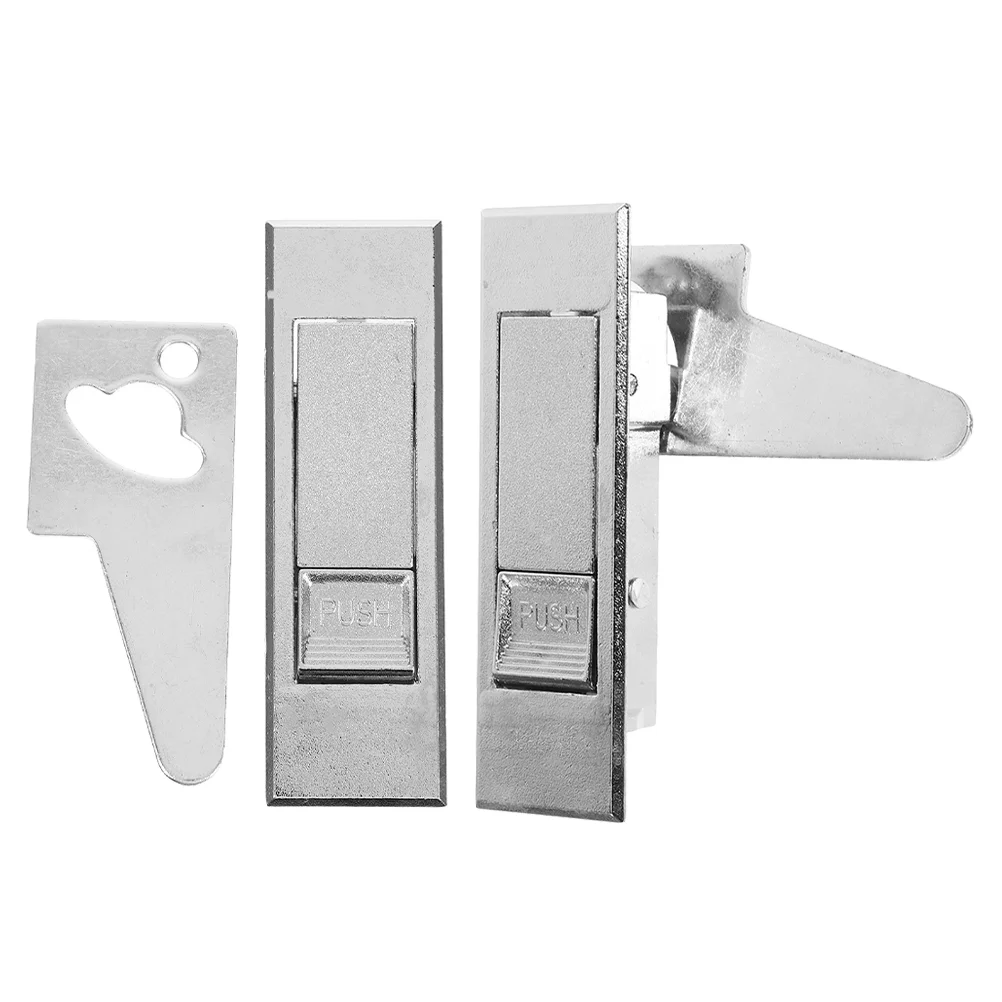 2 PCS Button Lock Cabinet Door Panel Latch Electric File Replacement Locks Distribution