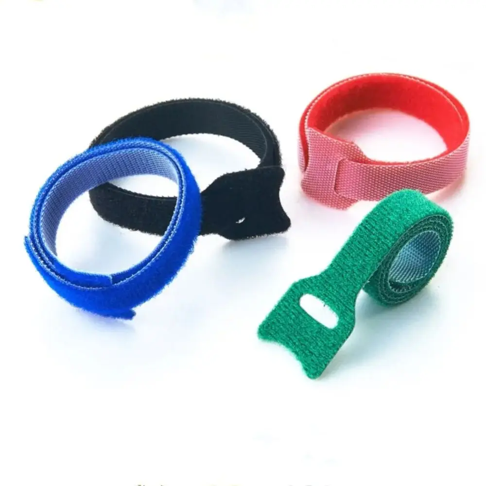 50 Pcs Straps Nylon Fastening Cable Ties Hook Loop Cord Organizer Adjustable Cord Ties Reusable Wire Cable Protector