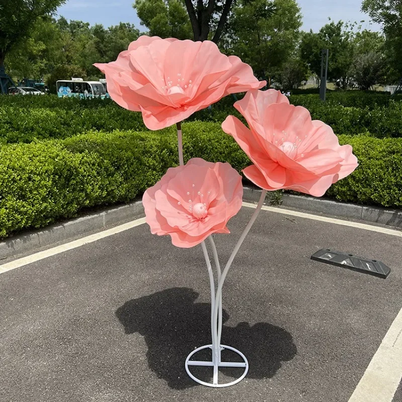 Wedding Props Artificial Flowers Foam Silk Flowers Road Lead Flower Stage Layout  Window Display Garden Decoration Home Decor