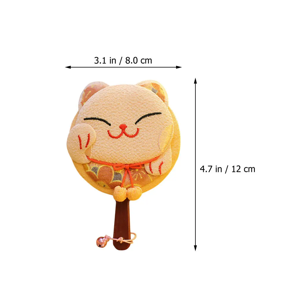 1 stks draagbare cartoon fortuin kat spiegel handheld make-up compacte reizen make-up spiegel voor vrouwen make-up tool