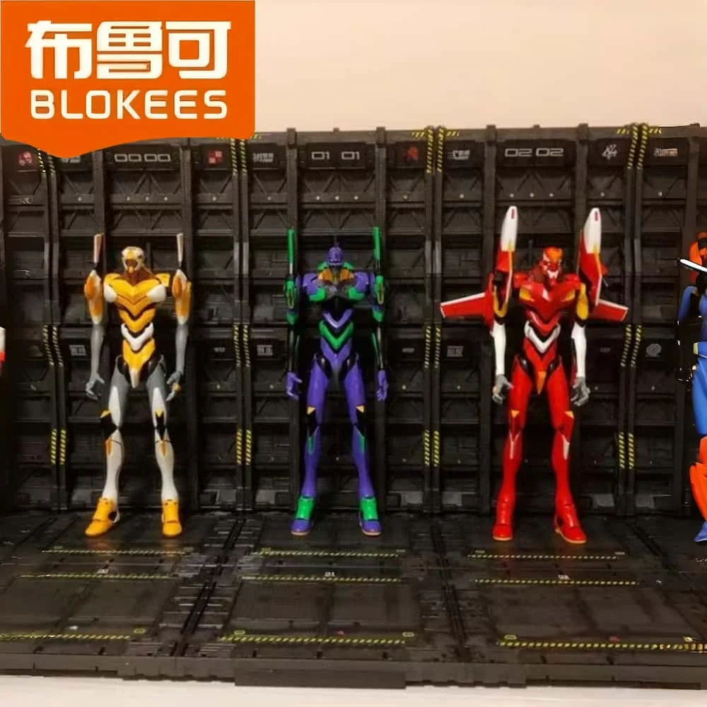 

Original BLOKEES EVANGELION EVA-01 NEON GENESIS Shinji Ikari‌ Rei Ayanami‌ Assembled Action Figure Anime Robot Armor Toys Gifts