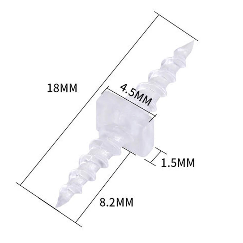 50pcs Carp Fishing Accessories Bait Double-ended Screws For Ronnie Hair Rig Connector Snap Swivel Boilie Carp Rig Tackle