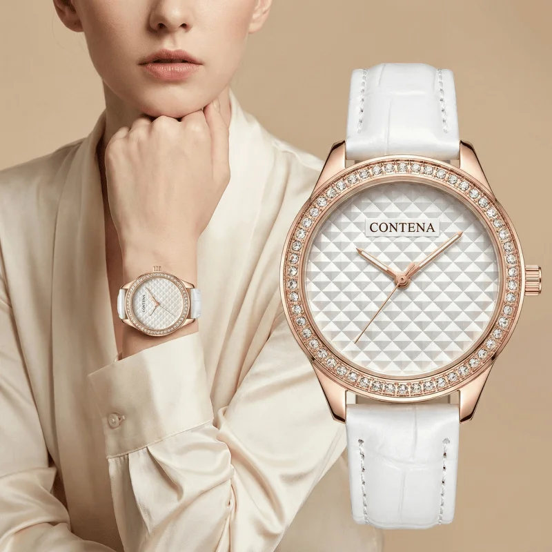 

New Casual Leather Strap Watches For Women Simple Fashion Woman Quartz Wristwatches Elegant Ladies Clock Gift montre femme