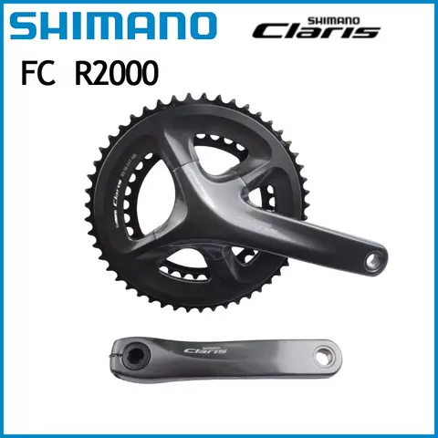 SHIMANO CLARIS Road Vevparti 2x8-växlad FC R2000 170mm 165mm 50-34T Vevparti 8s För Landsvägscykel 8 best sales Shimano Claris R2000 2x8-växlad - №6