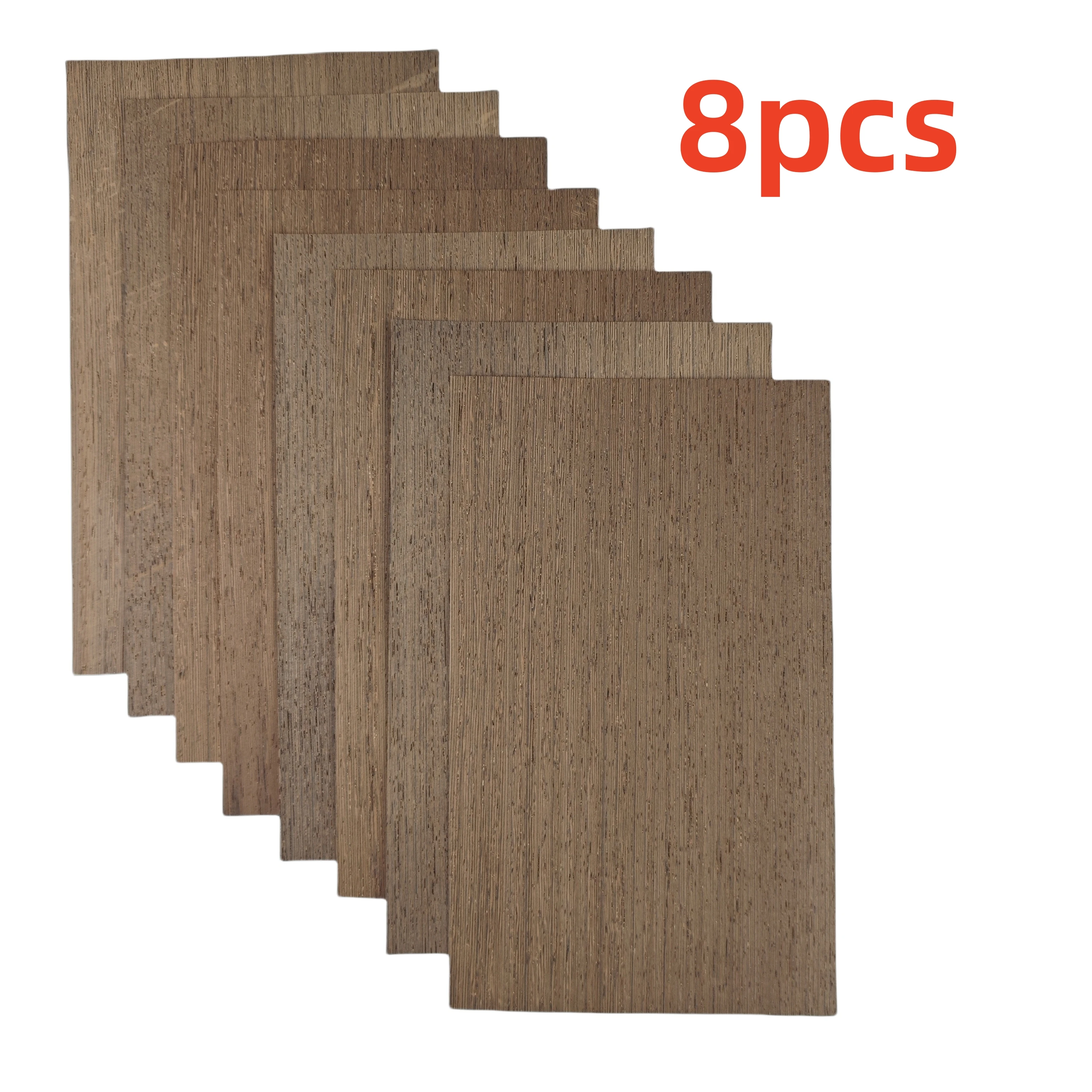 

8pcs 0.4-0.5mm Natural solid wood chicken wings straight grain wood veneer L:300xW:180mm