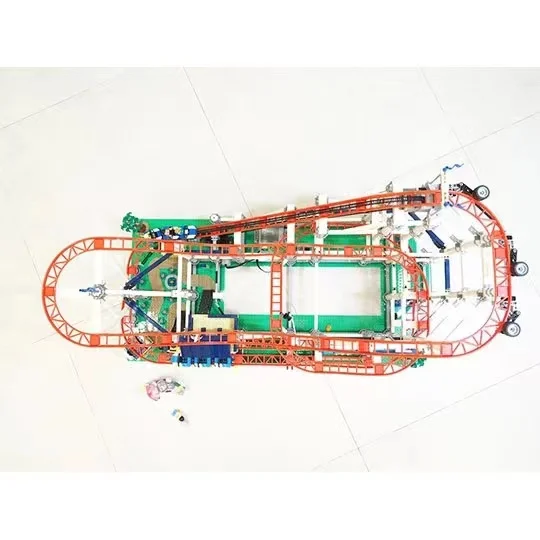 IN VOORRAAD 4619 STUKS Met Motor Achtbaan Compatibel 15039 10261 DIY Model Bouwstenen Bricks Kid Kerst Verjaardagscadeautjes