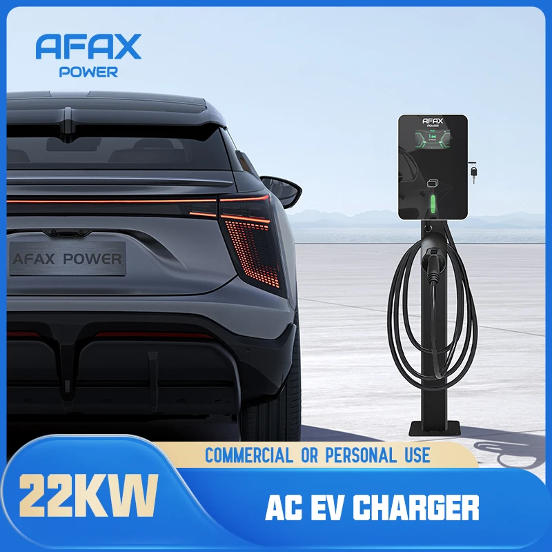 

AFAX EV Charger Station 16/32A Electric Vehicle Car Charger EVSE Wallbox Wallmount 7.6/11/22KW Type2 Type1 for Tesla byd Renault