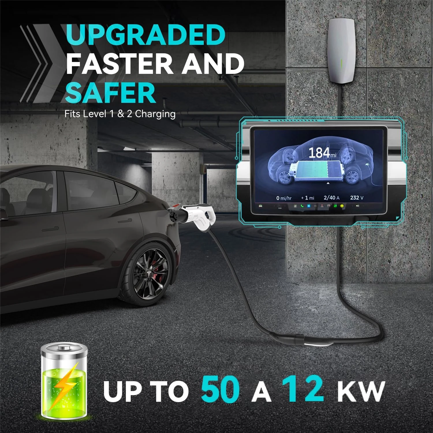 WUFEN Tesla Electric Vehicle C - огляд і ціна Cable Extension 3.5
