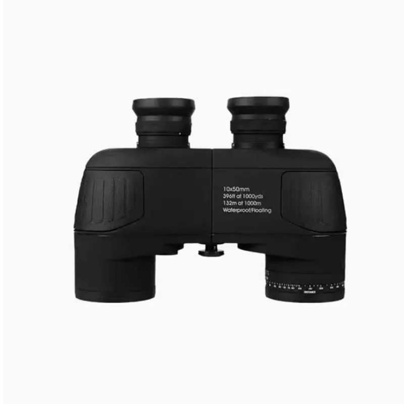 

10X50 Compass Binoculars FMC Lens Wide-angle Telescope HD Waterproof Floating Marine Binoculars For Birdwatching Hunting Boating
