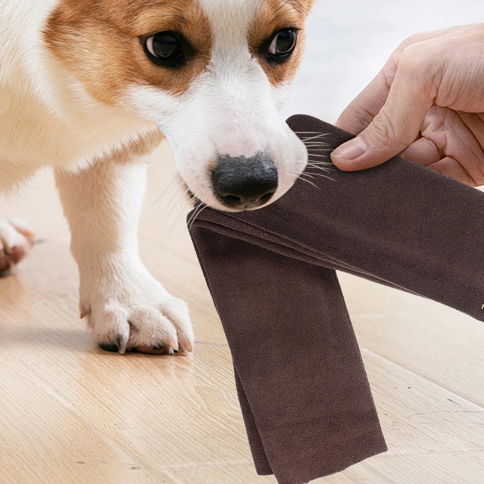 

Cowhide Bite Cloth Wear-resistant Rag Dog Puppy Sleeve Training Tug Toy Accessories Major