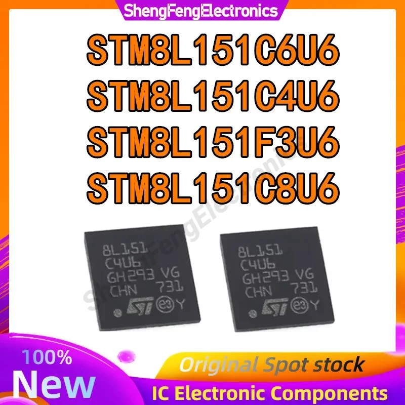 STM8L151F3U6 STM8L151C4U6 STM8L151C6U6 STM8L151C8U6 STM8L151F3 STM8L151C4 STM8L151C6 STM8L151C8 STM8L STM IC MCU Chip QFN