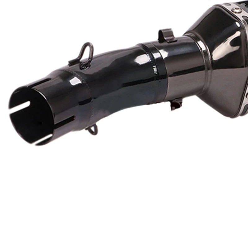 Motorcycle Black Exhaust Istunt Muffler with Middle Link Pipe