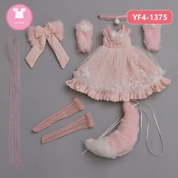 BJD Doll Clothes 1/4 For LM4 Female Body Cute Long Dress And Casual Suit BJD Beautiful Doll Outfit Accessories
