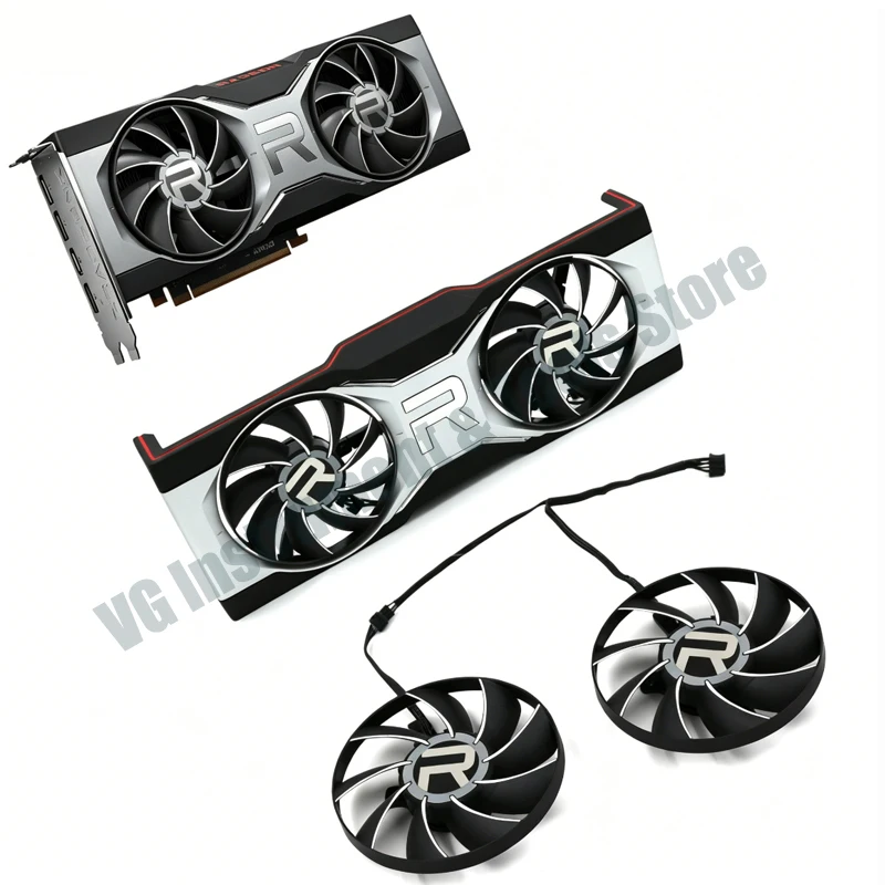 Nuevo Ventilador para Tarjeta de Video AMD RADEON RX 6700 XT FE con Carcasa de Repuesto para Tarjeta Gráfica RX6700XT con RGB Original