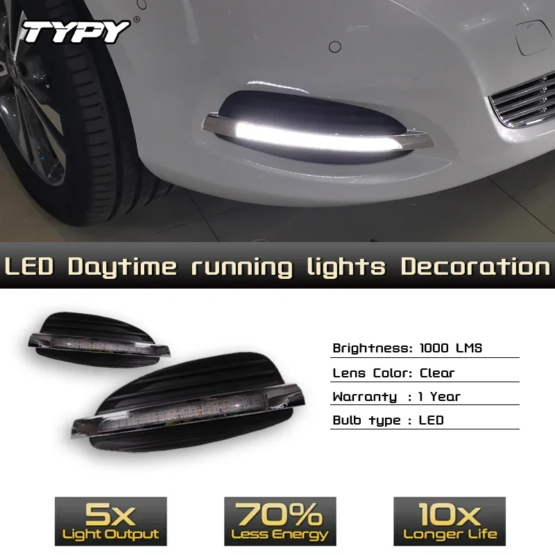 

TYPY Car LED Fog Lamp For Mercedes BenzV-Class Vito V250 V260 2016-2018 Car LED Daytime Running Light Dynamic