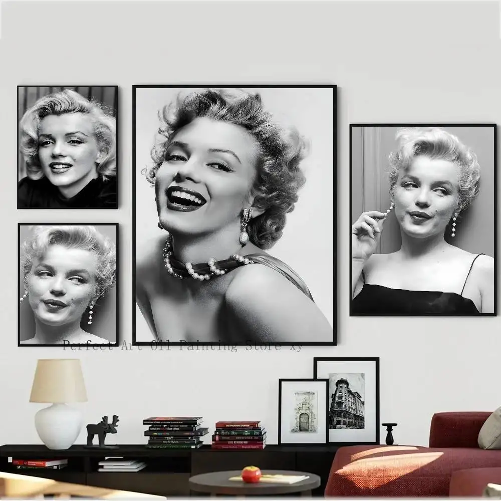 مارلين مونرو المشارك ورقة طباعة غرفة المعيشة المنزلي غرفة نوم مدخل بار مطعم مقهى الفن